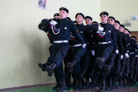 В школе № 1 прошел зональный этап смотра-конкурса строя и песни копия