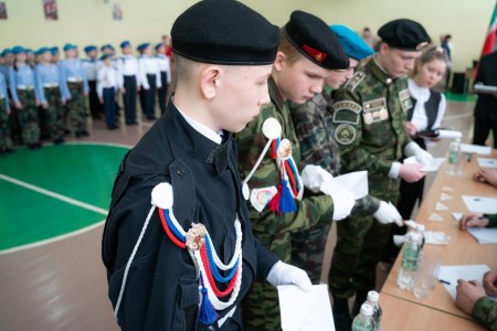 В школе № 1 прошел зональный этап смотра-конкурса строя и песни копия